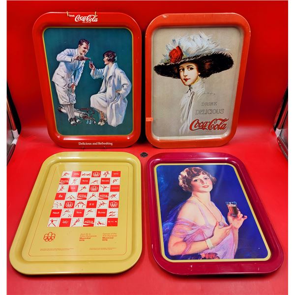 Lot Of Coca-Cola Advertising Trays