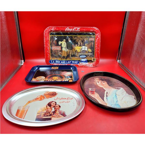 Lot Of Coca-Cola & Crush Advertising Trays
