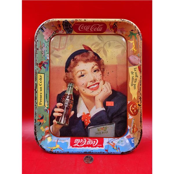 VTG French Coca-Cola Advertising Tray
