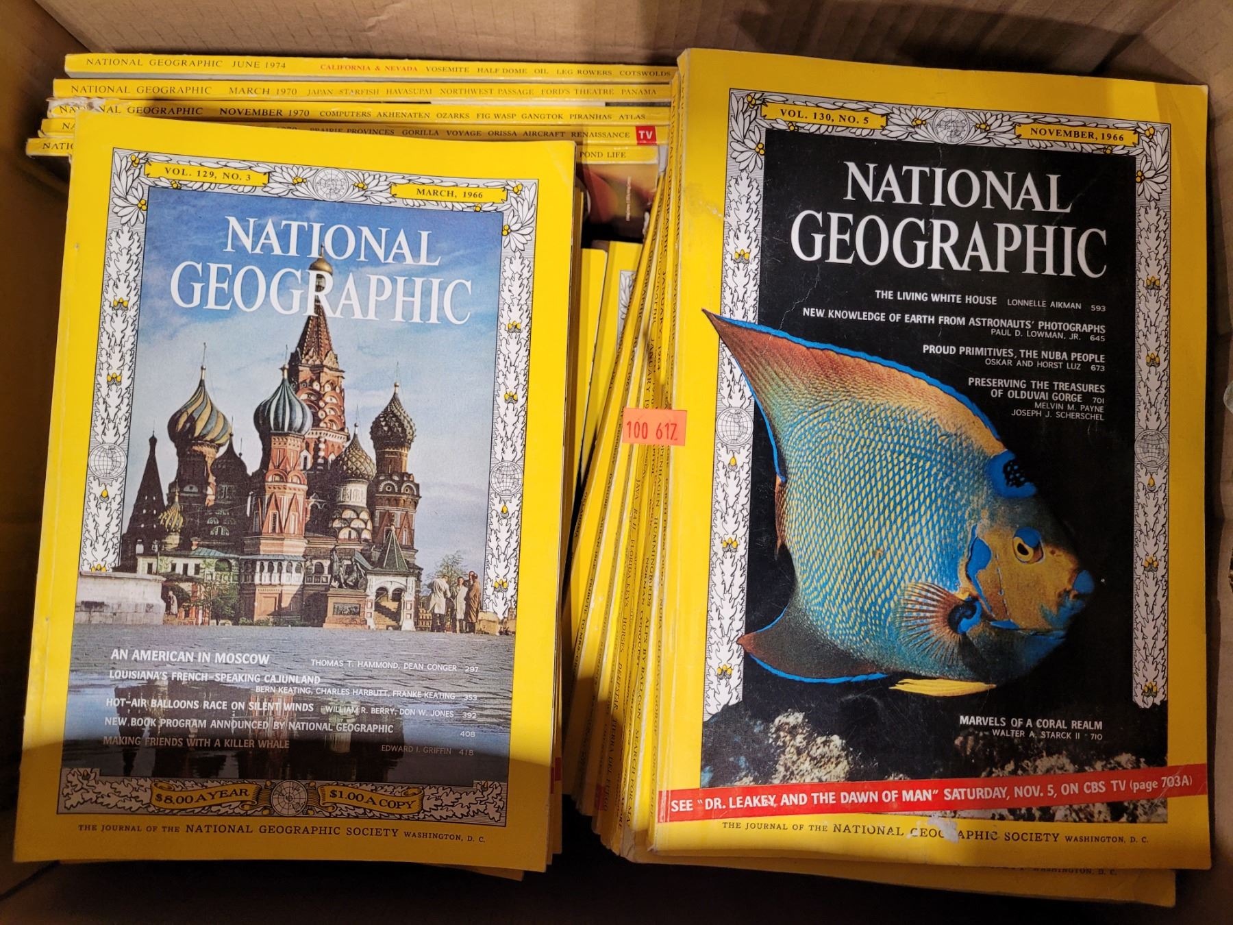 National Geographic Magazine Hardcover Books Collection - Volumes 23-229 (1912-2010)