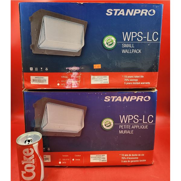 2 New In Box Stanpro WPS-L Small Wall Pack Lights
