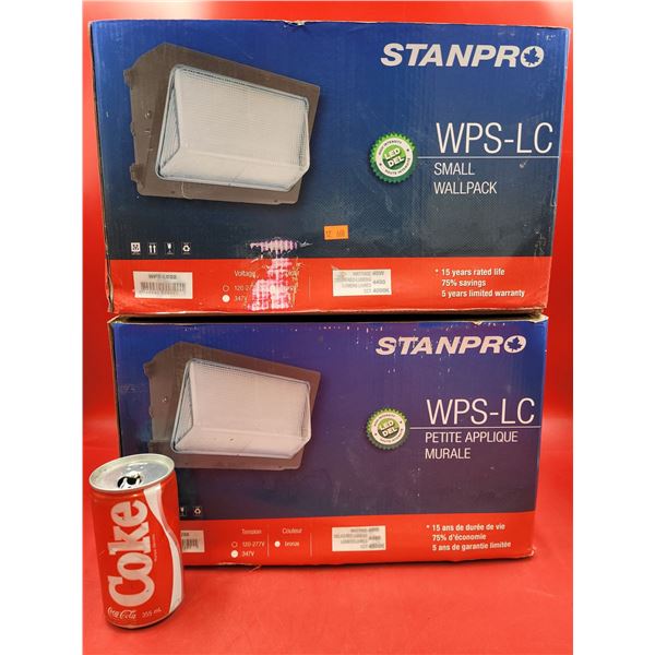2 New In Box Stanpro WPS-L Small Wall Pack Lights