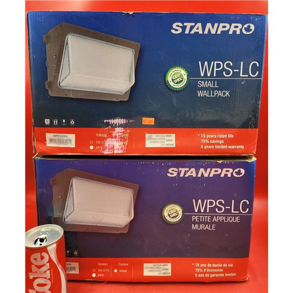 2 New In Box Stanpro WPS-L Small Wall Pack Lights
