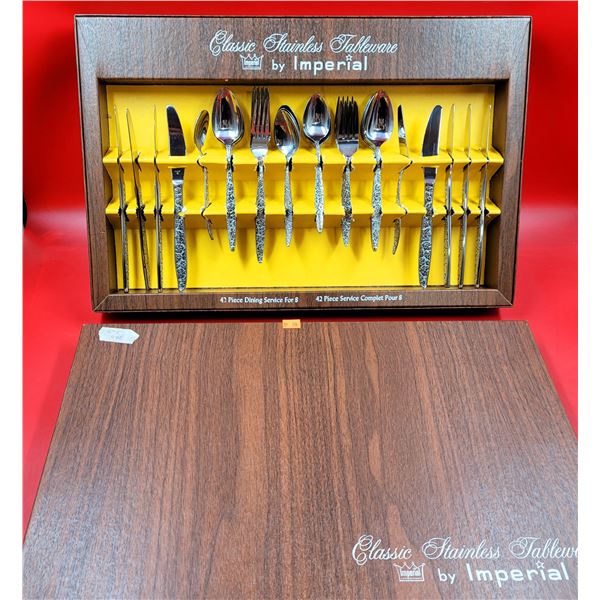 Classic Stainless Tableware 42 Piece Dining Service For 8 By Imperial