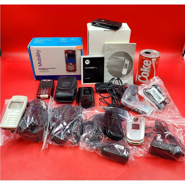 Blackberry Pearl 8130 Smart Phone & Phone/Electronic Lot