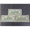 Image 2 : (3) 1937 Coyne/Towers 1 Dollar bills