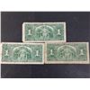 Image 3 : (3) 1937 Coyne/Towers 1 Dollar bills