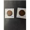 Image 2 : (2) 1811-1813 1/2 Penny Tokens