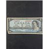 Image 2 : 1954 Beattie/Rasminsky 5 Dollar Bill