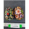 Image 1 : (2) Vintage Chinese Cloisonne Eggs