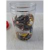 Image 2 : 5 1/2" Jar full of pins/Brooches  and Beads