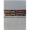 Image 1 : Champion and Texaco Metal Signs