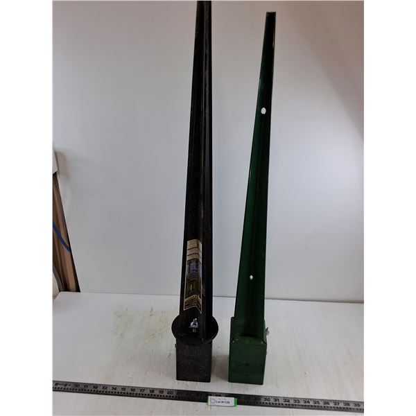 (2) Metal Adjustable Post Supports 36" Tall