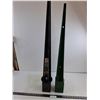 Image 1 : (2) Metal Adjustable Post Supports 36" Tall
