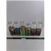Image 1 : (6) Glass Bottles with Decor Rocks & Pebbles