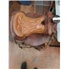 Image 1 : * Horse Saddle "King of Texas" 14" Seat, 6" Gullet, Double Rigging, Rawhide Covered Wood Tree
