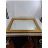 Image 3 : Gold Etched Wood Framed Mirror 28" x 34"