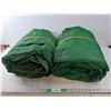 Image 1 : (2) Green Mesh Trailer Tarps 10' x 18'