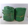 Image 2 : (2) Green Mesh Trailer Tarps 10' x 18'