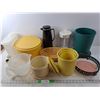Image 1 : Kitchen Lot- Pitcher, Tupperware Items- Storage Containers, Measuring Cup, Misc.