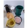 Image 2 : Kitchen Lot- Pitcher, Tupperware Items- Storage Containers, Measuring Cup, Misc.