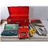 Image 1 : Tap and Die Set, Drill Bits, Craftsman Toolbox- As Is, Misc.