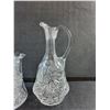 Image 2 : (2) Crystal Pitchers