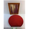 Image 1 : Hard Chair Cushion and Framed Forest Art Print