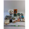 Image 1 : Sharp Pocket Computer, Various Post Stamps, Playing Cards, Little Forks, Coasters and Misc