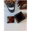 Image 5 : Wooden Polynesian Decor, Jewelry Box and Wood Jar
