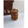 Image 6 : Wooden Polynesian Decor, Jewelry Box and Wood Jar