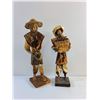 Image 2 : (2) Paper Mache Peasant Decorations