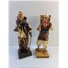 Image 2 : (2) Paper Mache Peasant Decorations