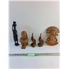 Image 1 : (5) Various Wood and Ceramic Decorations