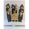 Image 1 : (3) Wooden Musician Decorations