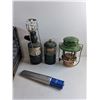 Image 2 : Metal Detector, Propane Tank, Coleman Propane Lamps and Milk Crate