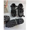 Image 4 : (3) Pairs of Ice Traction Cleats and Shopping Basket