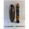Image 1 : (2) African Wood Carved Decorations