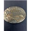 Image 2 : Nashville Music City Belt Buckle - 4" x 3"