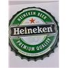 Image 2 : Heineken Beer Bottle Cap Wall Decor- 16.5"