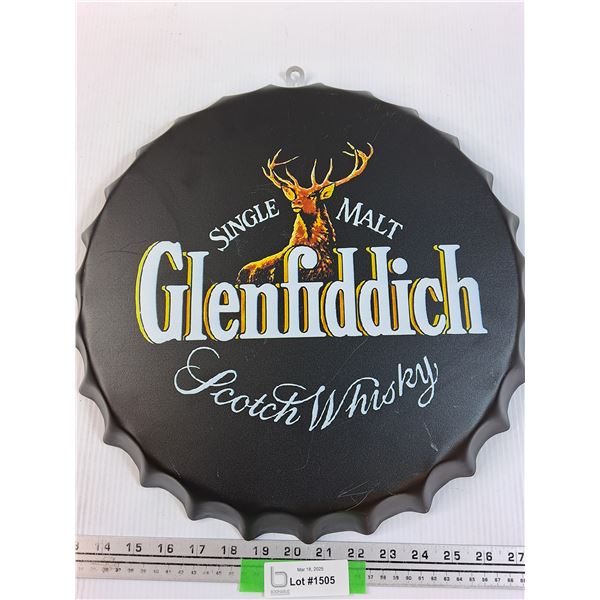 Glenfiddich BottleCap Wall Decor- 16.5"