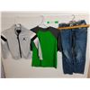 Image 1 : Boys' Clothing Lot-(2) Shirts- 4XS, 14/16, Jeans-8