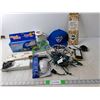 Image 1 : Cheech & Chong Incense Sticks, Toronto Blue Jays Hat,(2) Handheld Sewing Machines, Misc.