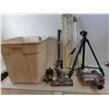 Image 1 : Surge Protector, Tripod, Garden Shovel, Misc.