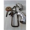 Image 2 : (2) Vent Elbows, Military Shovel, Misc.