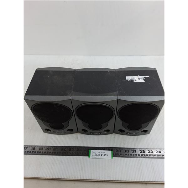 (3) Mission Bookshelf Speakers - As is