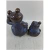 Image 2 : Set of 2 Outdoor Ceramic Decor Frogs