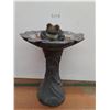 Image 1 : * Plastic Lilypad Bird Bath 24" Tall x 18" Dia & Yard Decor Frog
