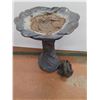 Image 2 : * Plastic Lilypad Bird Bath 24" Tall x 18" Dia & Yard Decor Frog