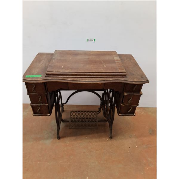 * Antique Sewing Machine Table